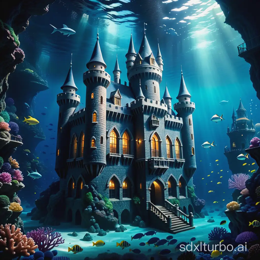Deep sea, castle