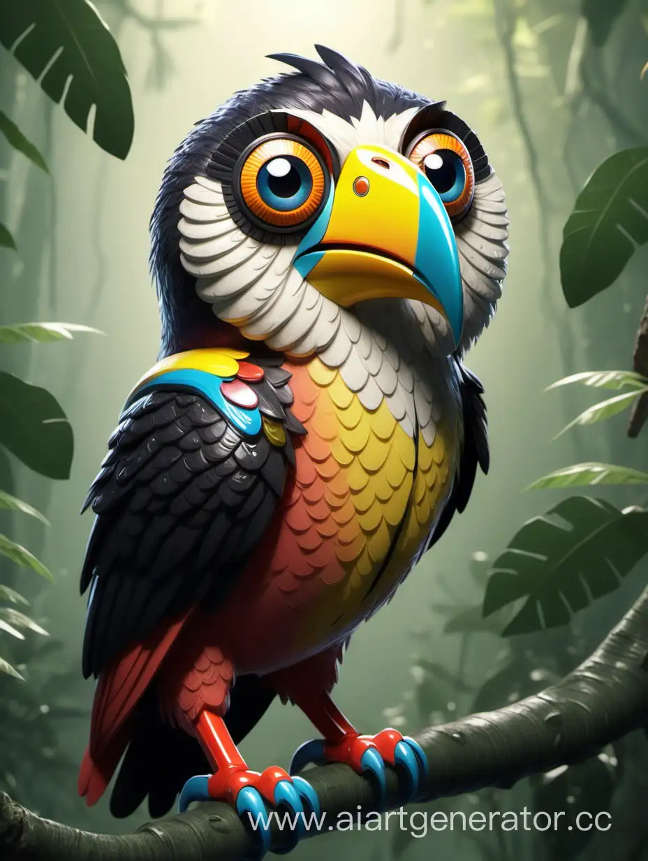 Exquisite-Fusion-Owl-and-Toucan-Hybrid-Artwork