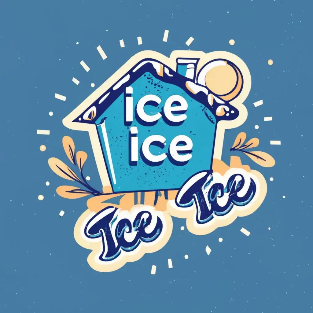 logo, holidays, with the text "Ice Ice", typography, be used in Home Family industry