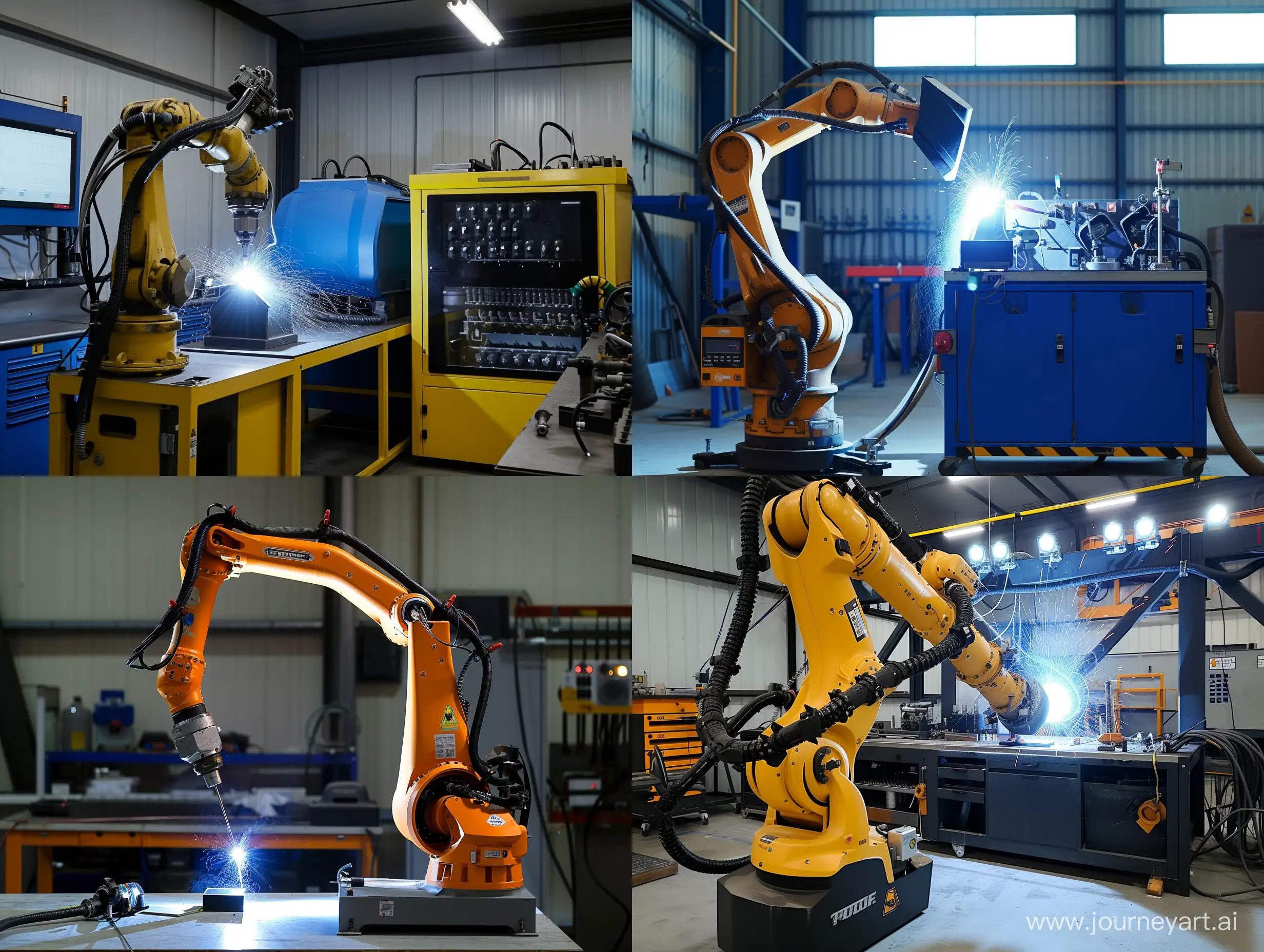 Advanced-Welding-Robot-Workstation-with-Sandblasting-Gun-Cleaner-Product-Introduction