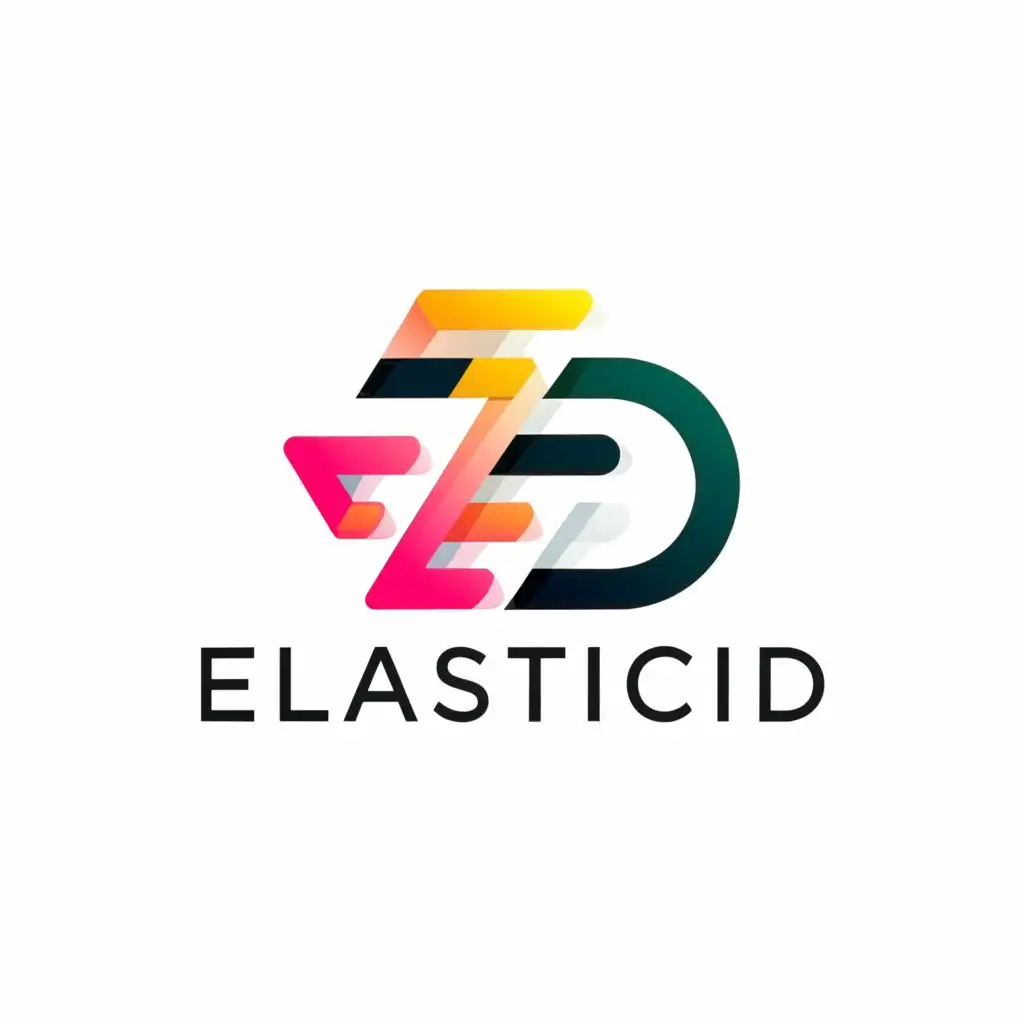 a logo design,with the text 'ElasticID', main symbol:ID,Moderate,be used in Technology industry,clear background