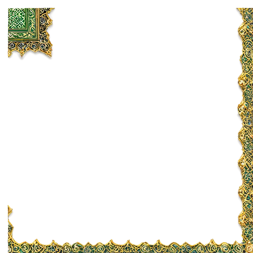 Exquisite-Islamic-Frame-PNG-Enhance-Your-Designs-with-Intricate-Islamic-Artistry