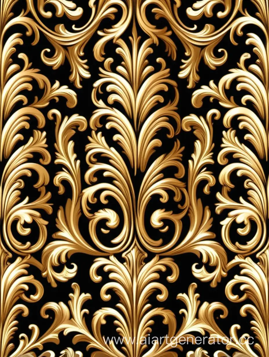 Golden-Baroque-Style-Seamless-Pattern-Vintage-Ornamental-Vector