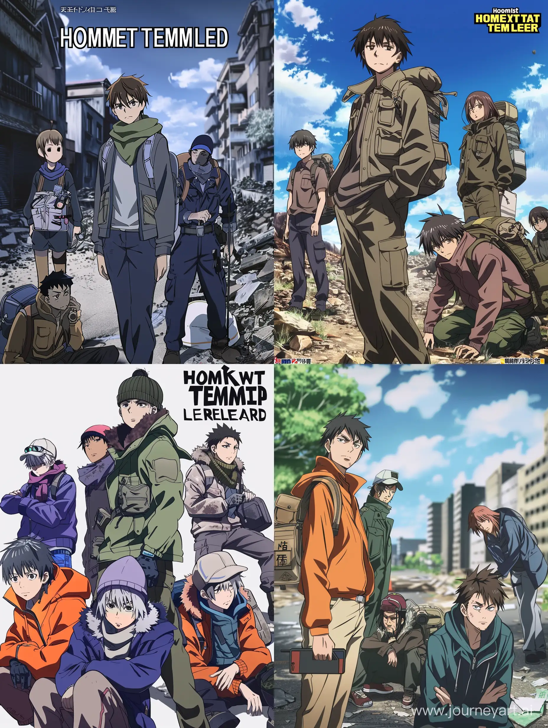 Anime-Poster-Homeless-Team-Leader-Character-in-Dramatic-Setting