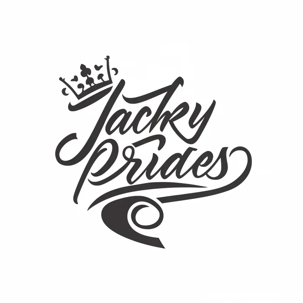 a logo design,with the text "JACKY PRIDES", main symbol:Stylish ,Moderate,be used in Entertainment industry,clear background