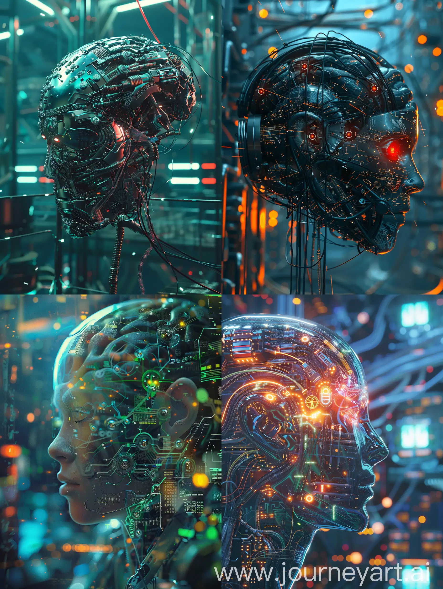 Cyberpunk-Virtual-Machine-Brain-Futuristic-Technology-Art