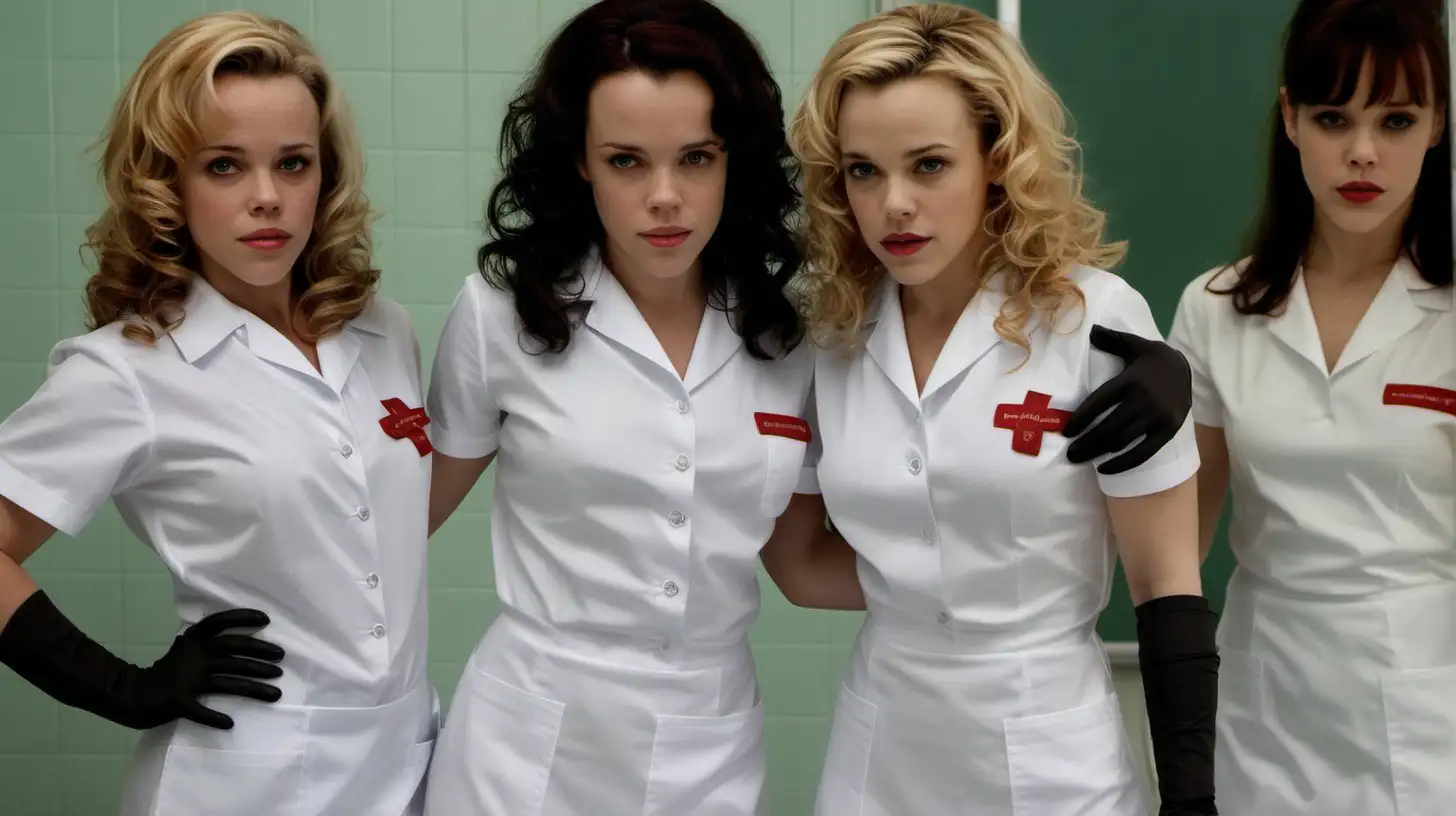 litle girls in long crystal satin retro school white uniforms and milf mothers long blonde and red hair,black hair rachel macadams full size and medical gloves old