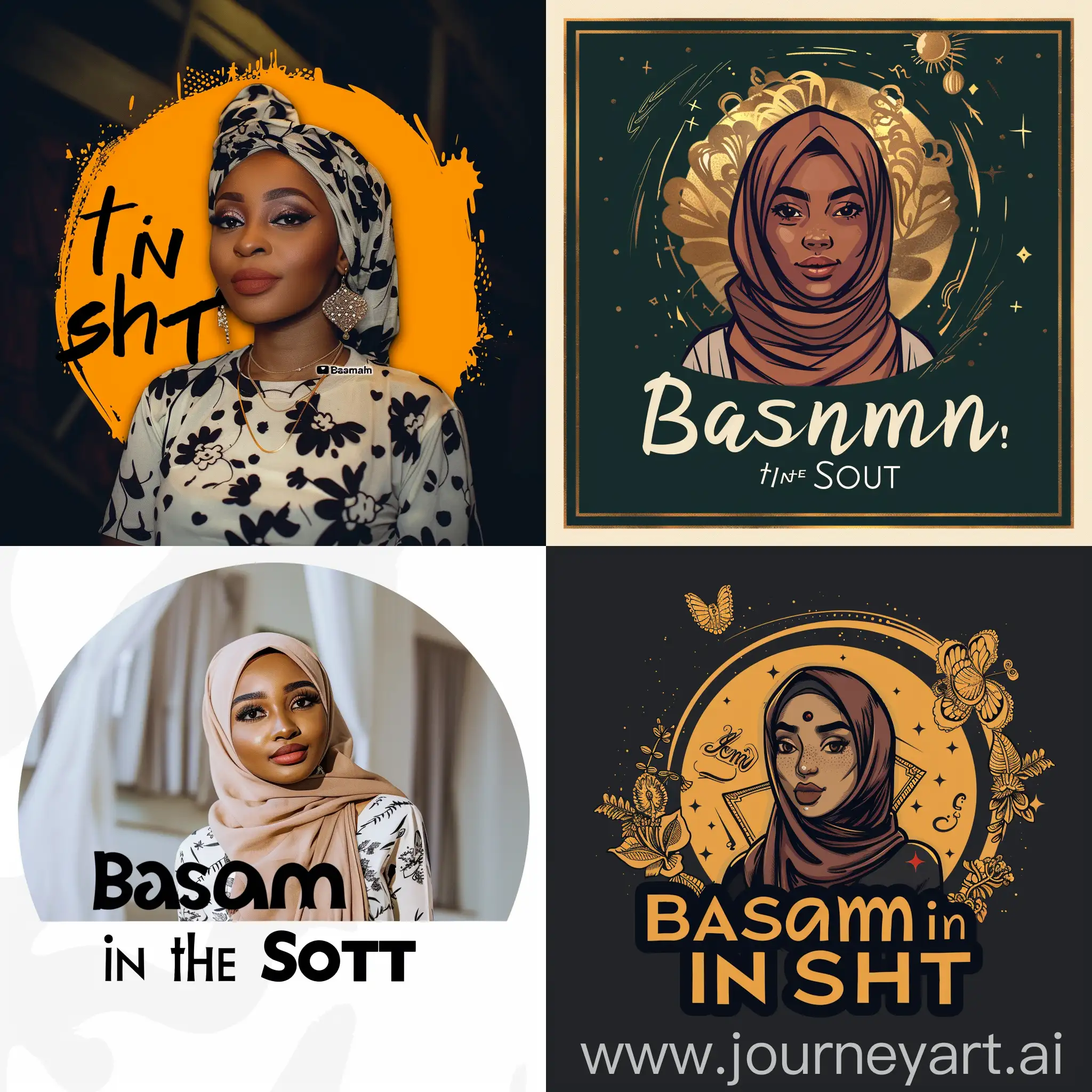 Basmah-in-the-Story-Logo-Design-Vibrant-and-Expressive-Artwork-for-YouTube-Channel