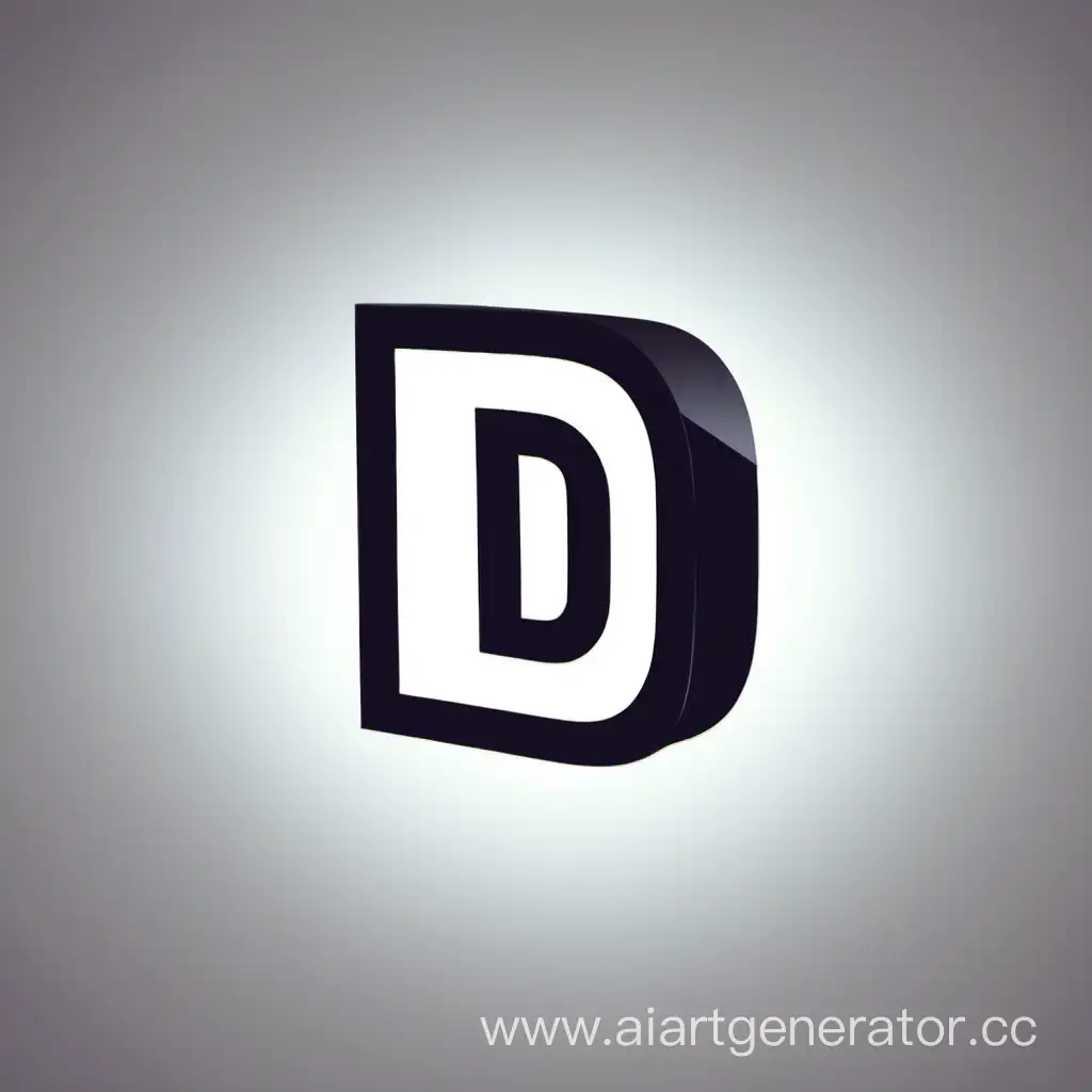 Аватарка для Ютуб канала, в центре большая буква D