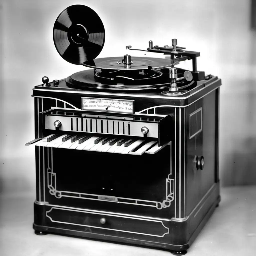 Vintage Vinyl Music Player from the 1930s