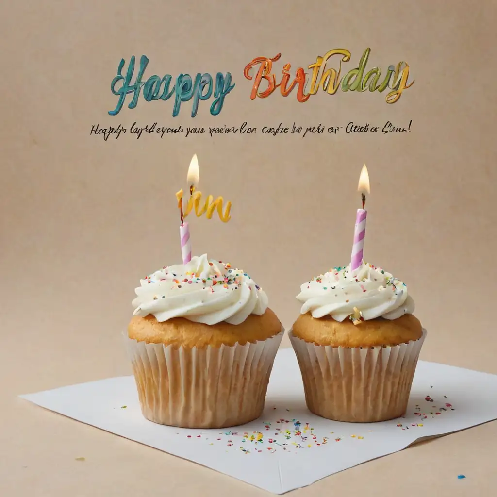 Birthday card saying "Happy Birthday Twin"