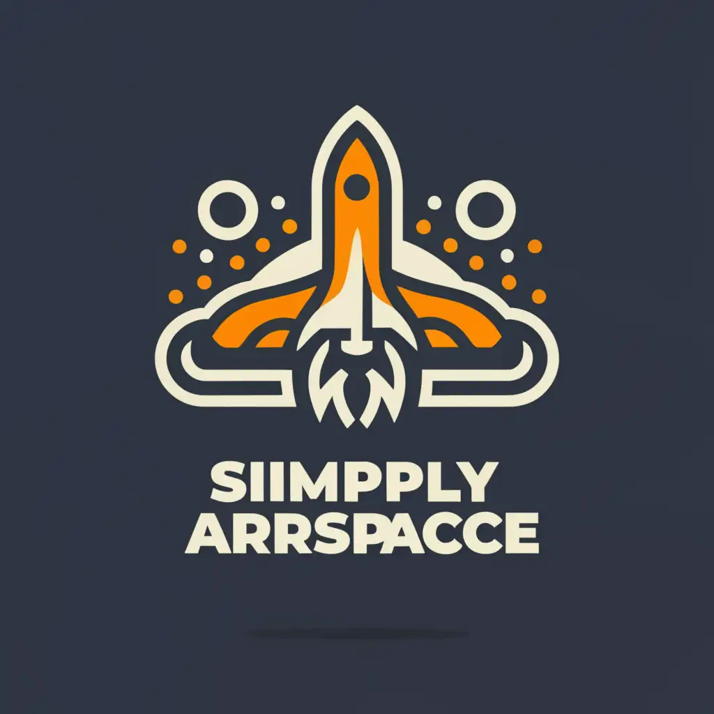 a logo design,with the text 'Simply Aerospace', main symbol:Aerospace,Moderate,be used in Technology industry,clear background