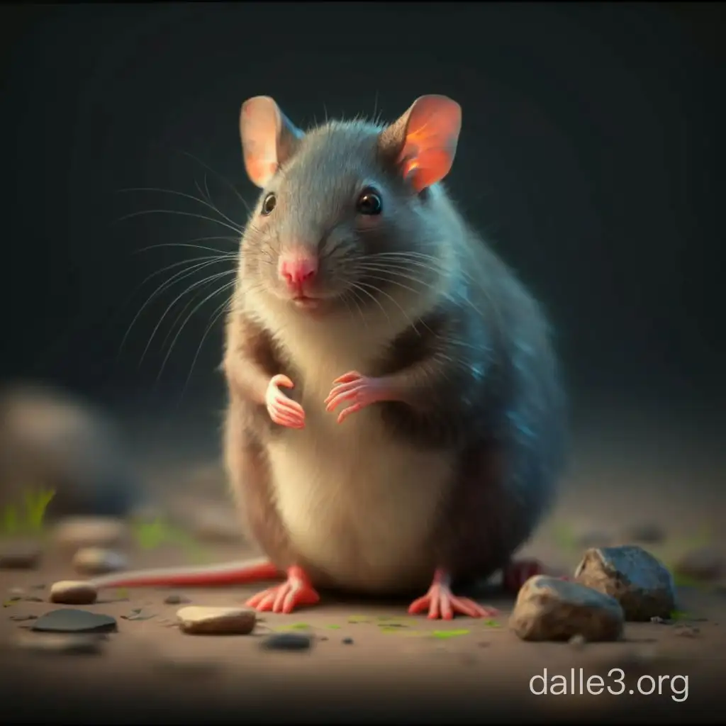 Friendly Rat in a Cozy Environment | Dalle3 AI