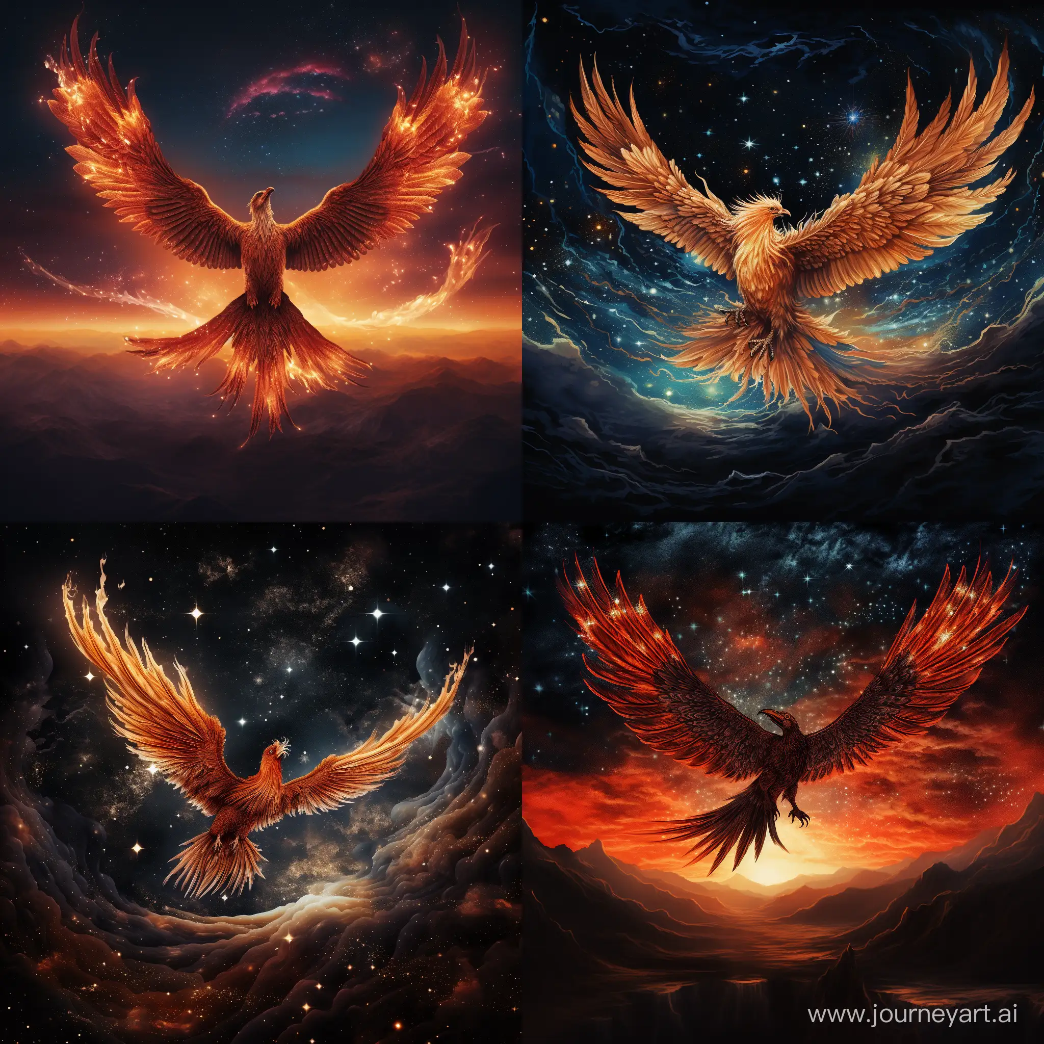 Majestic-Phoenix-Soaring-Under-the-Starlit-Sky