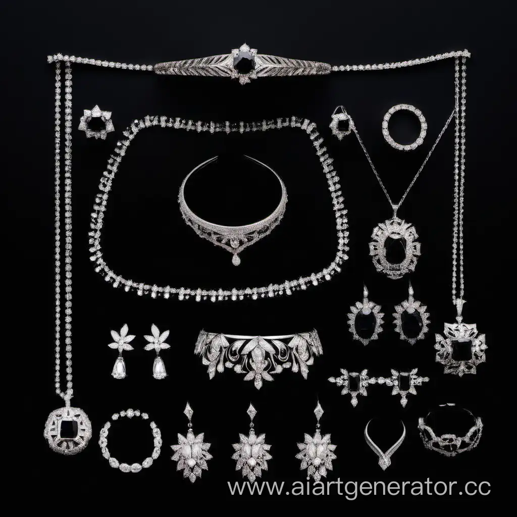 Elegant-Jewelry-Display-on-Stylish-Black-Background