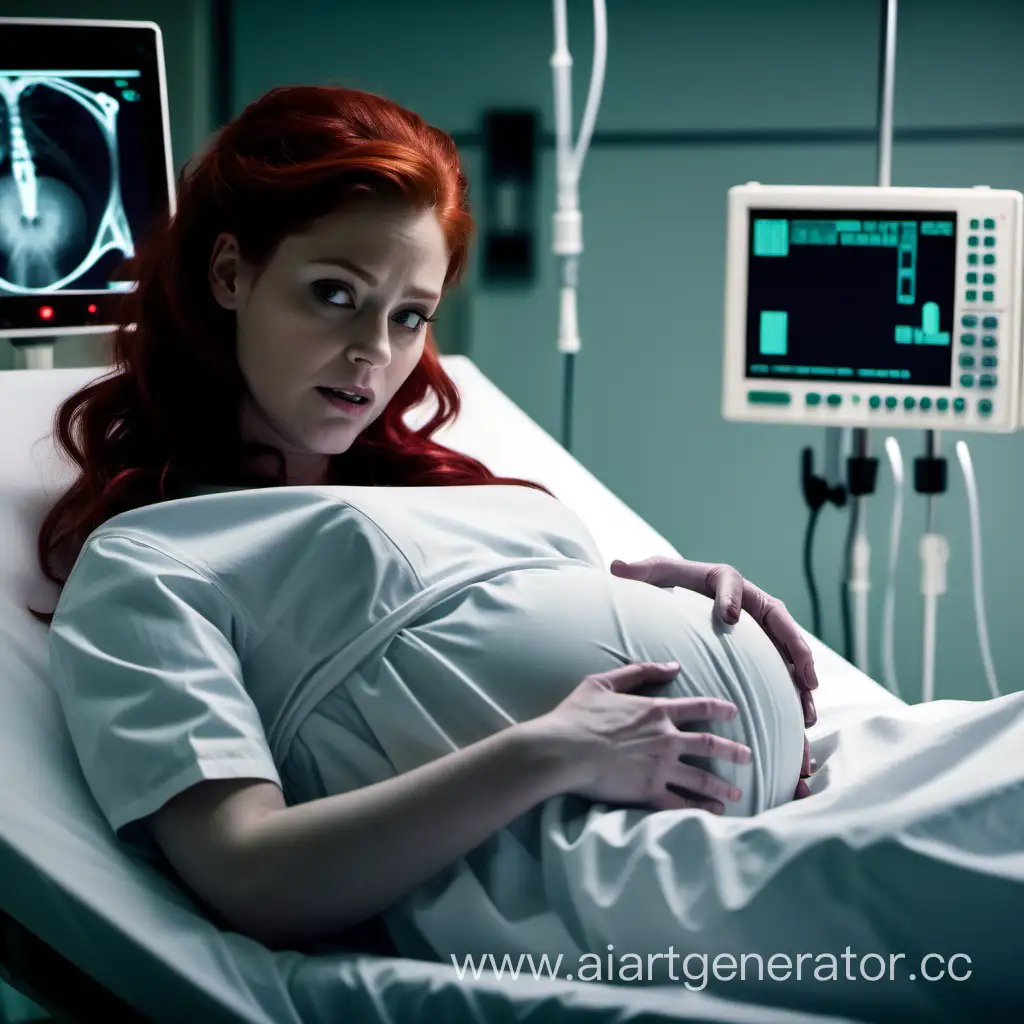 Futuristic-Hospital-Ultrasound-Captive-with-Red-Hair