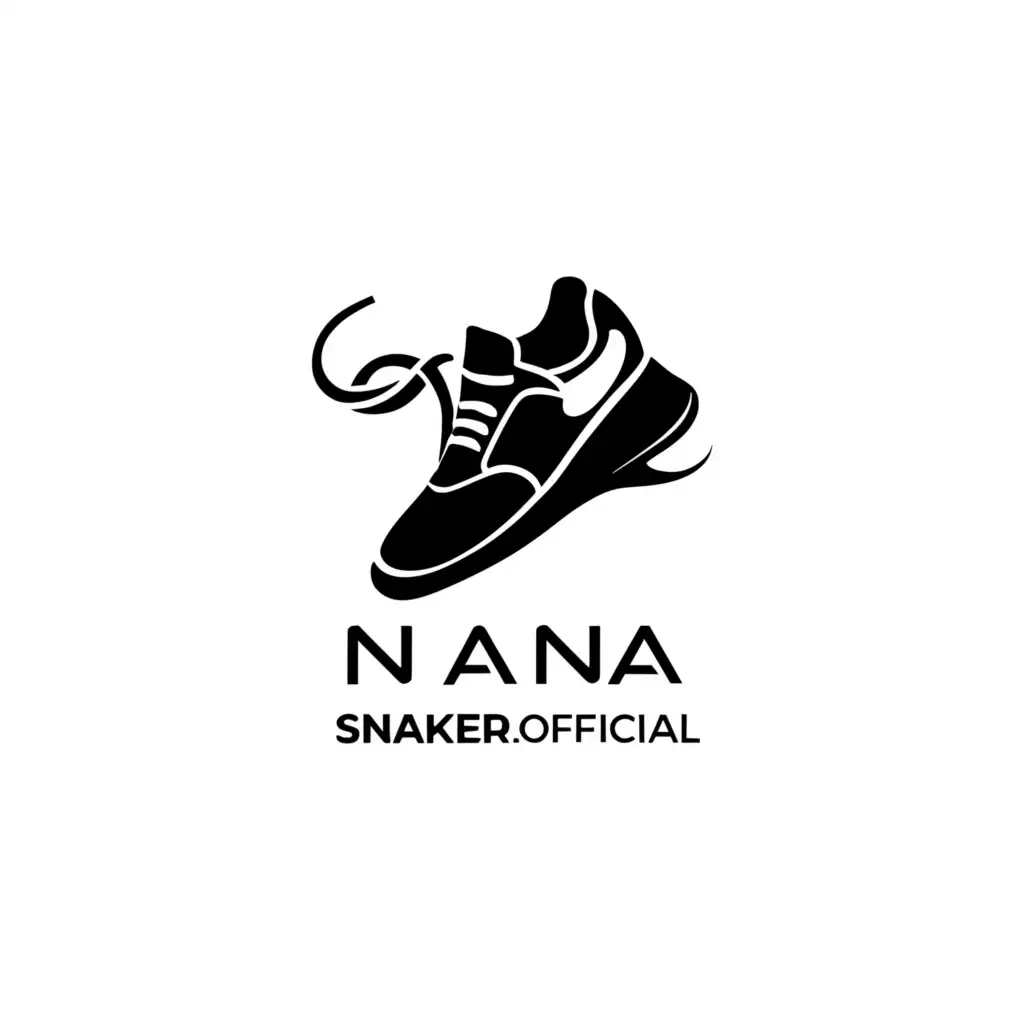 LOGO-Design-for-Nana-Sneaker-Official-Elegant-White-Shoe-Symbolizing-Modernity