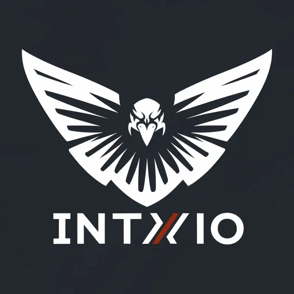 a logo design,with the text "Intaxio", main symbol:Eagle,Moderate,clear background