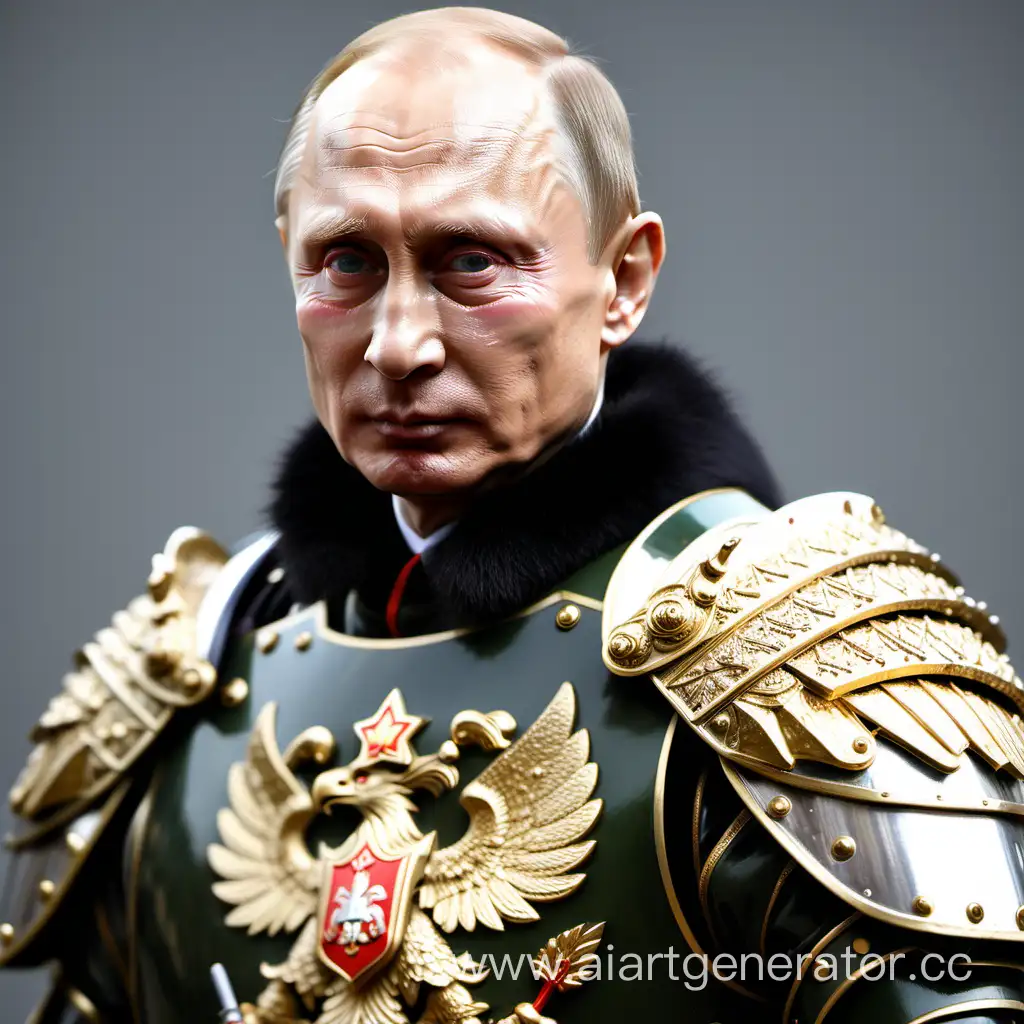 Владимир Путин в доспехах легионера