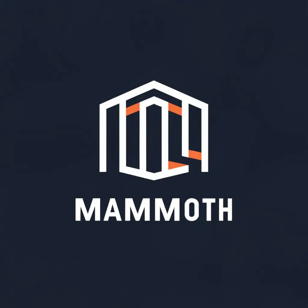 a logo design,with the text "mammoth", main symbol:Warehouse,Moderate,be used in Automotive industry,clear background