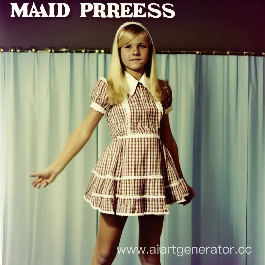 1975-Teen-Maid-in-Short-Dress-Fashion-Portrait