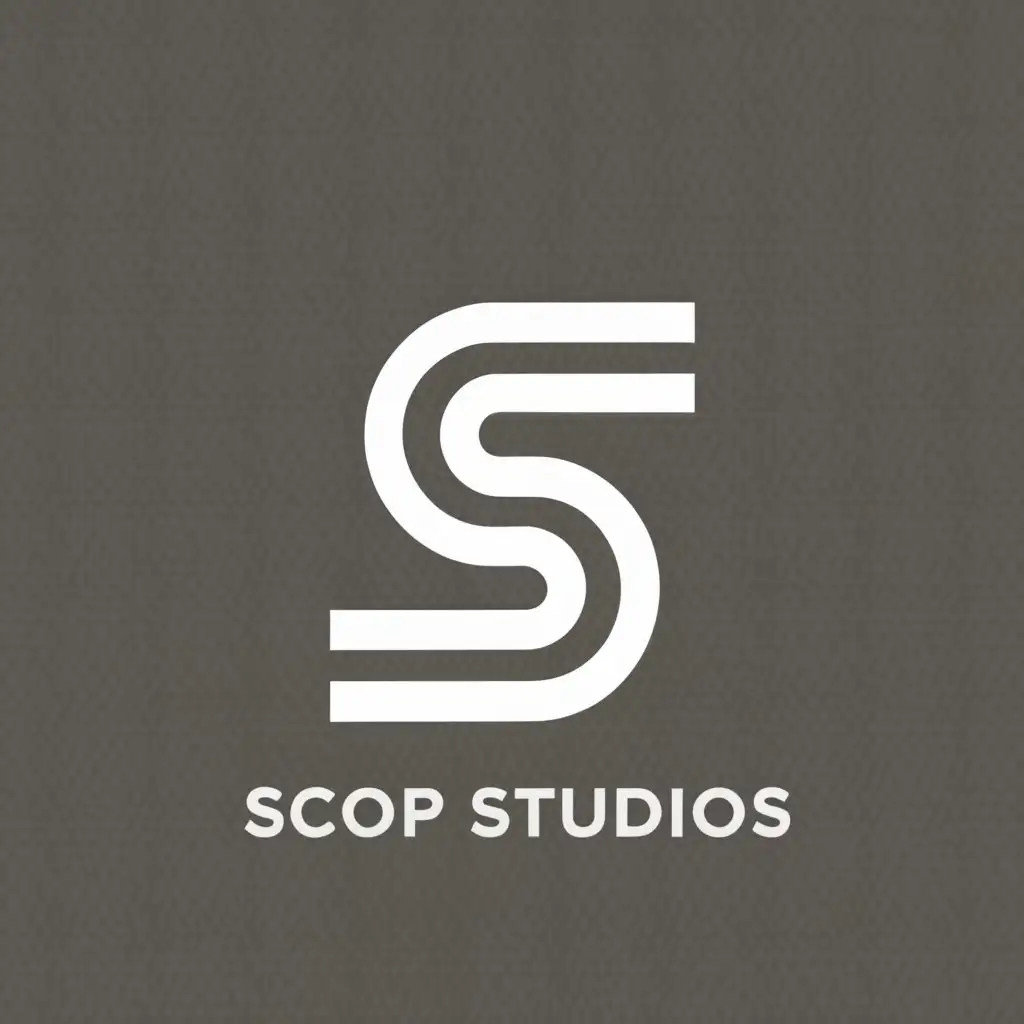 a logo design,with the text "Scoop studios", main symbol:studio,Moderate,clear background