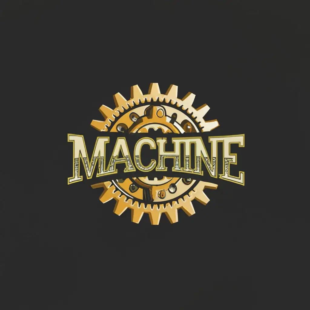 a logo design,with the text "machine", main symbol:engine,Moderate,clear background