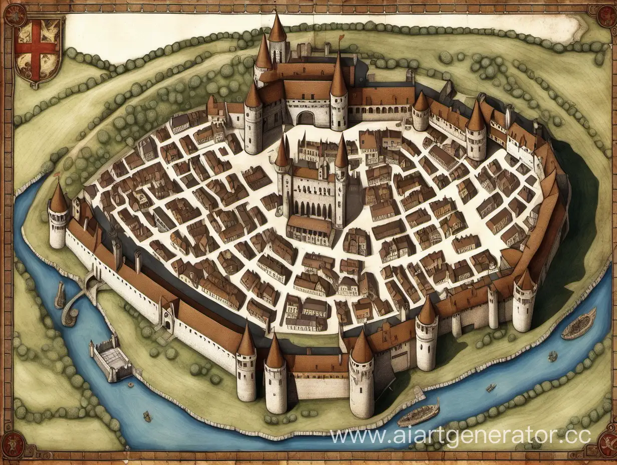 Medieval-City-Map-with-Castles-Tavern-and-Main-Square