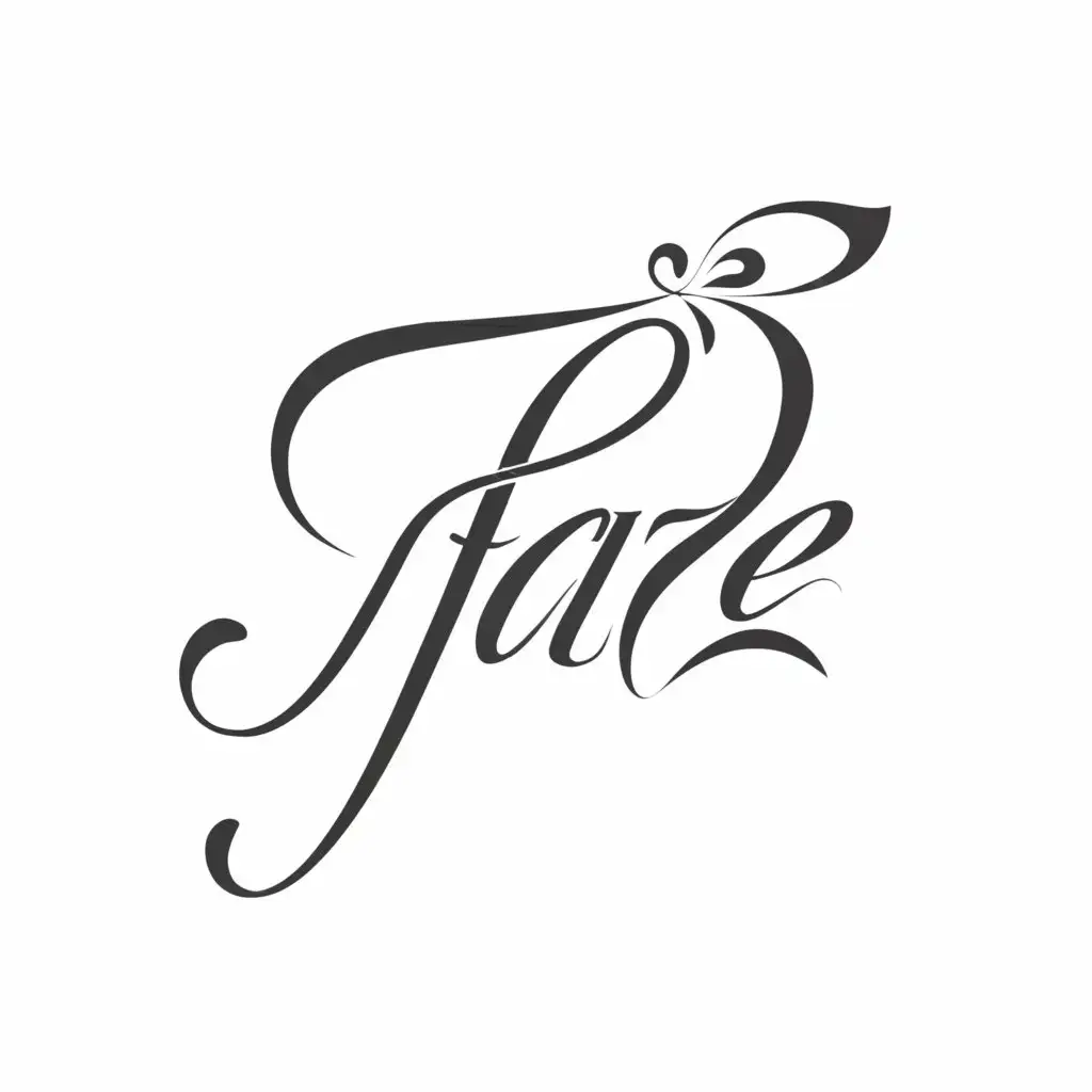 a logo design,with the text "Faeze", main symbol:F logo design for jewelry store with white background,complex,be used in Beauty Spa industry,clear background
