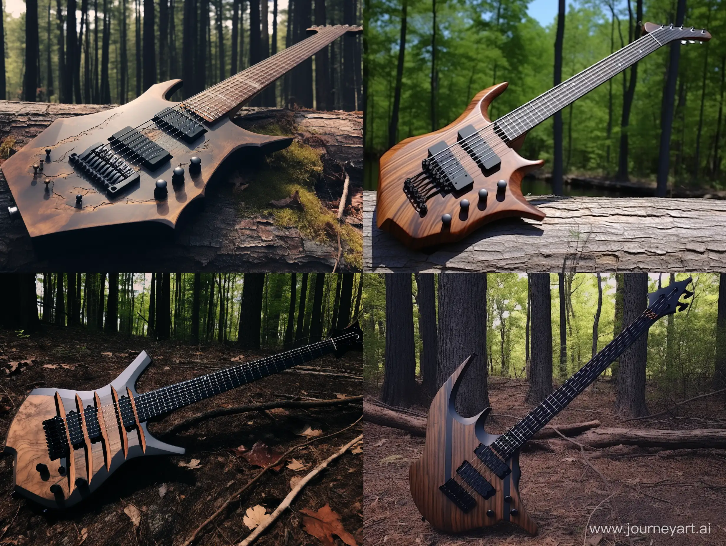 seven string electric guitar based on esp explorer
