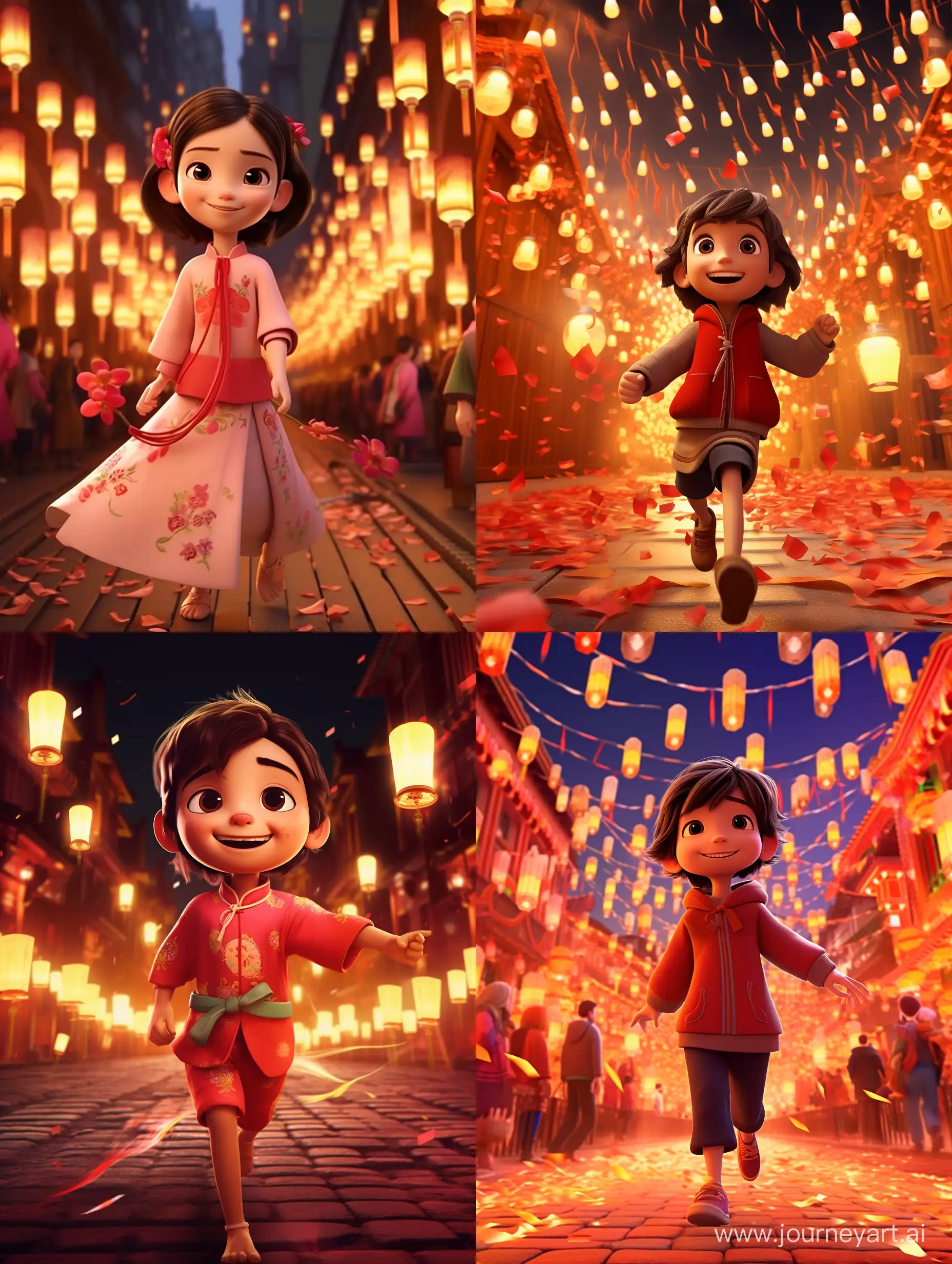 Festive-Child-in-HighDefinition-Pixar-Style-at-Chinese-New-Year-Lantern-Festival