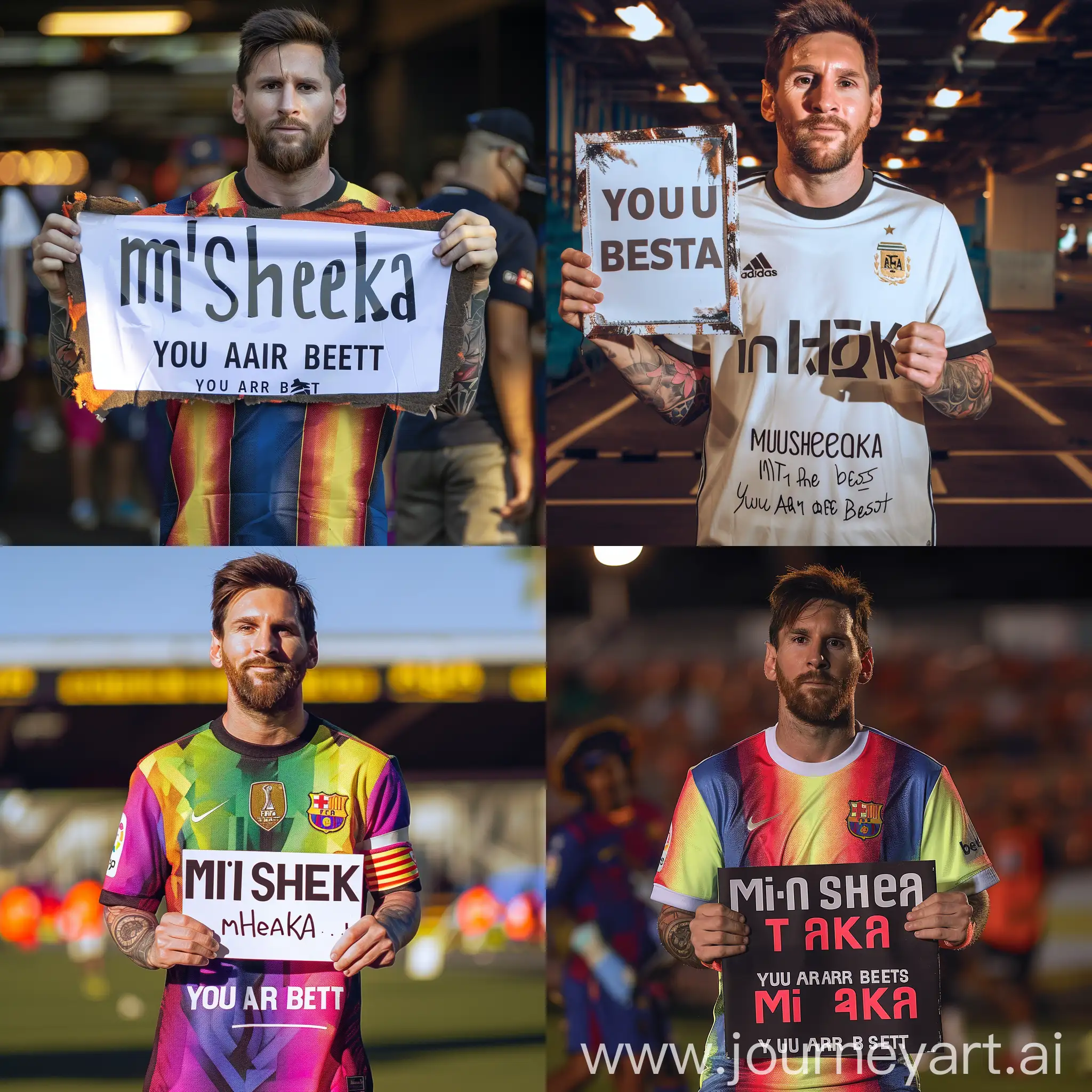 Leo-Messi-Holding-You-Are-the-Best-Sign-in-Inter-Miami-Club-TShirt