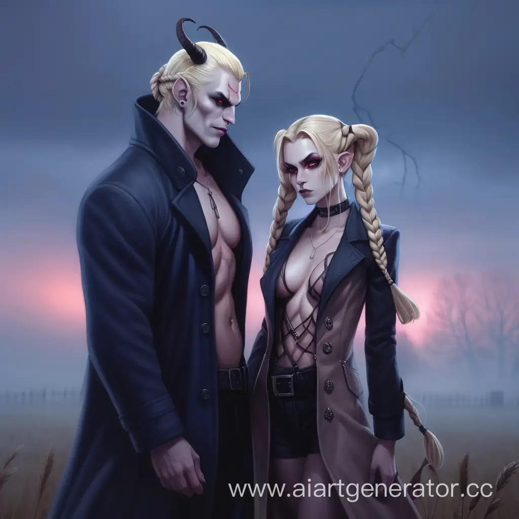 Twilight-Encounter-Succubus-with-Blond-Braids-and-Demon-Man-in-Coat