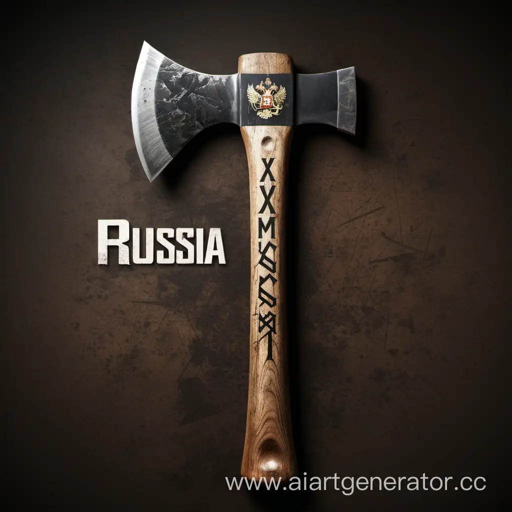 Russian-Axe-with-Inscription-Traditional-Tool-of-Russia