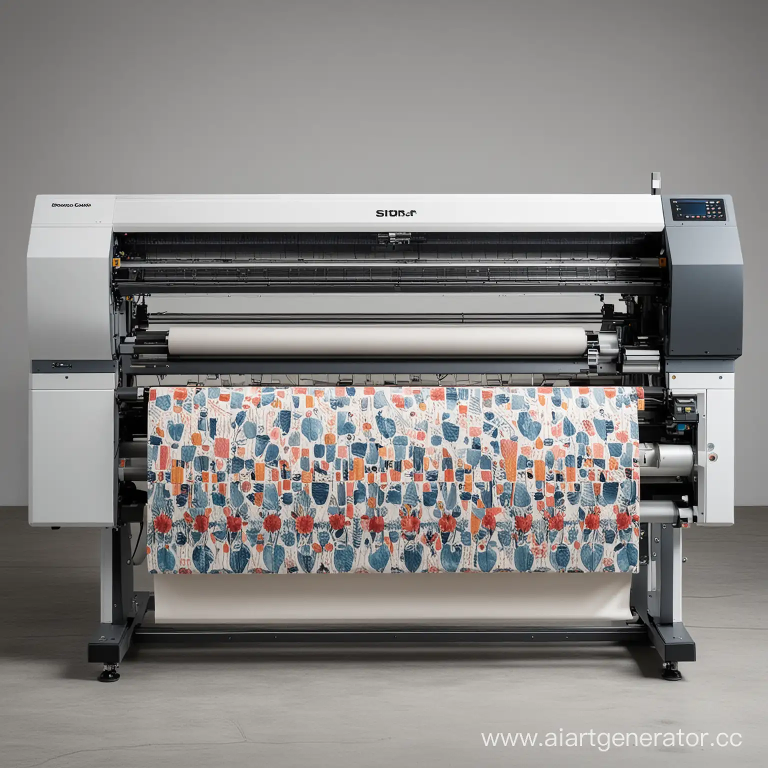 Vibrant-Patterned-Textile-Printing-on-Industrial-Canvas-Printer