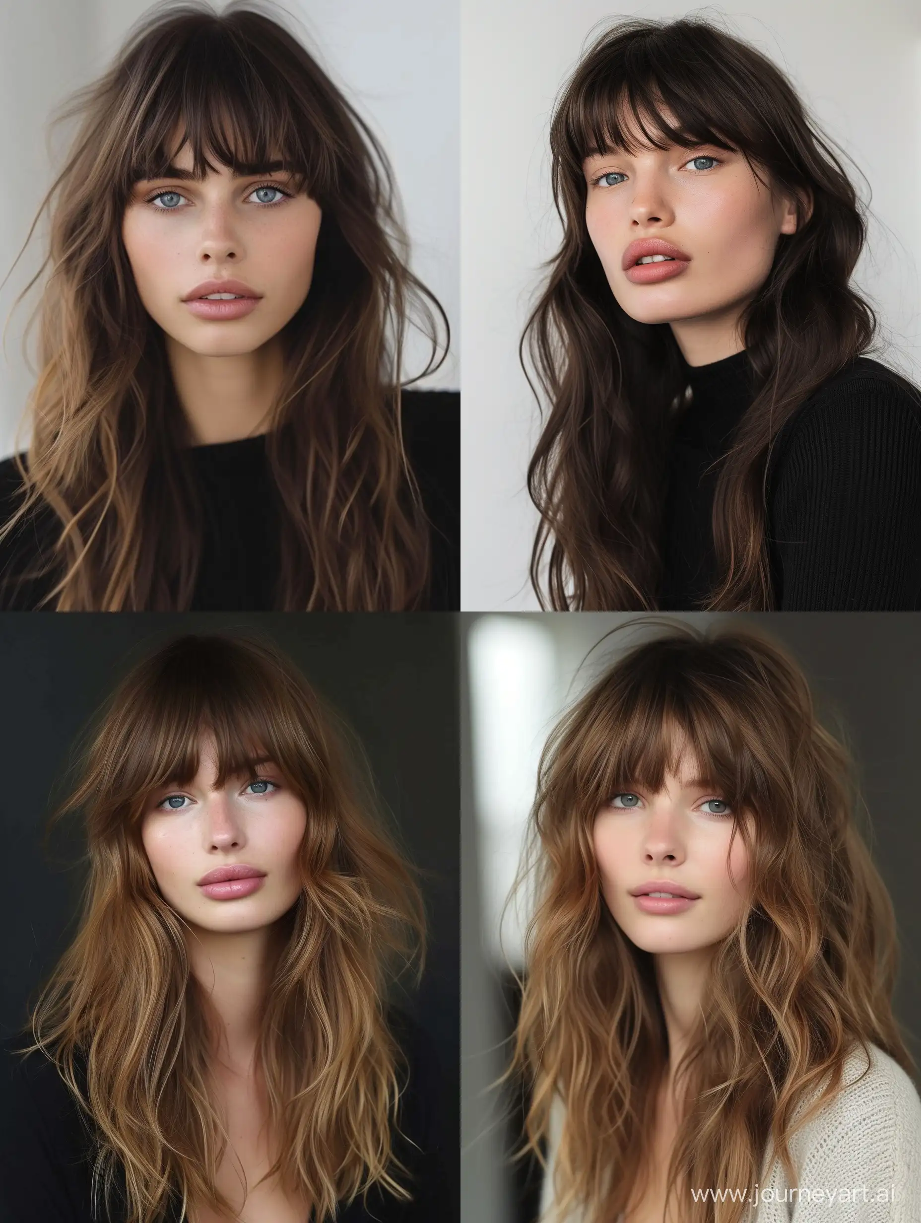 2024 Trendy Long Haircuts with Bangs Vibrant Styles and Elegance
