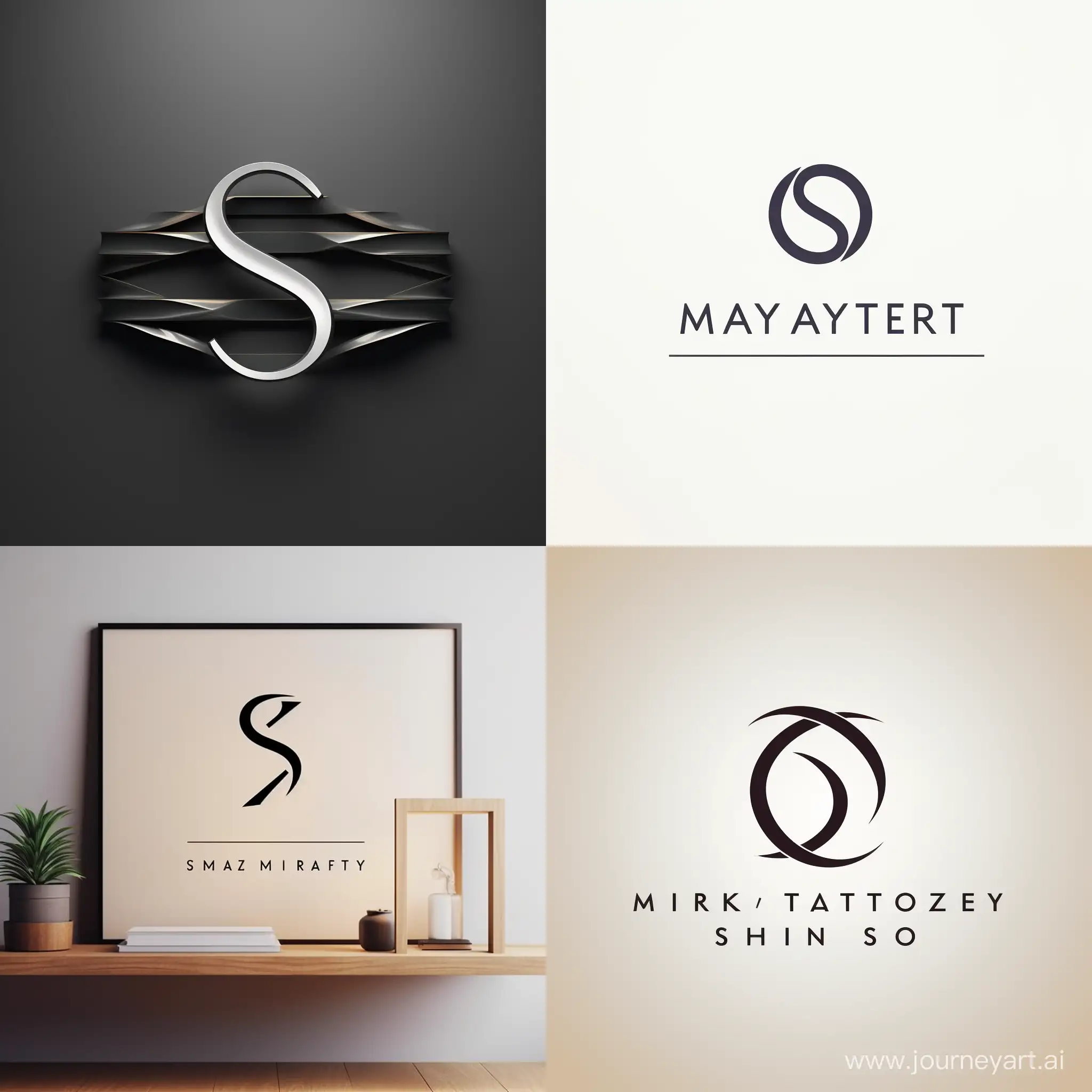 a simple minimal modern logo, the text of logo is "Story Matters" in Azonix font, turn first letters of "Story" and "Matters" into minimal creative logo, make a logo out of letter S and M