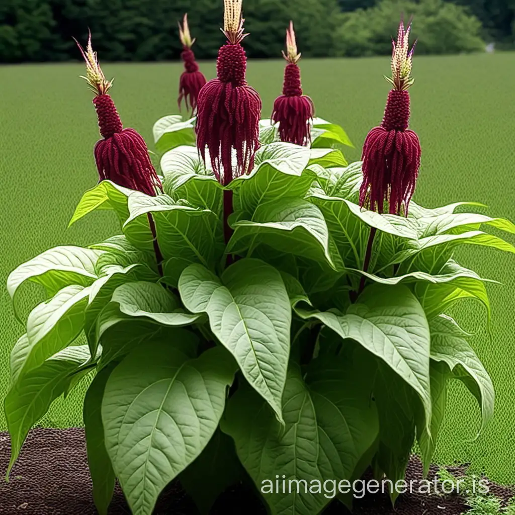 Amaranthus caudatus plant