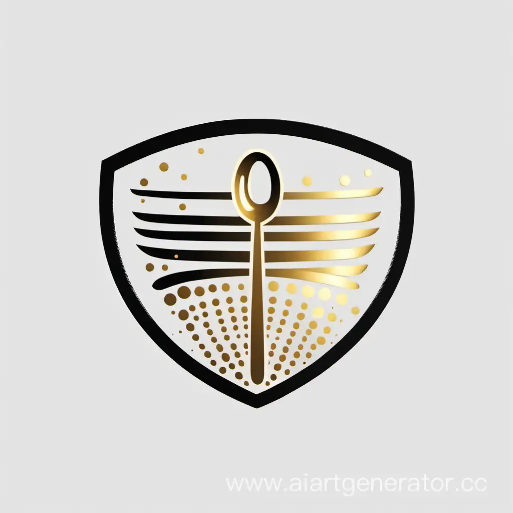 Dishes Grand современный
 лаконичный логотип черного, золотого цвета