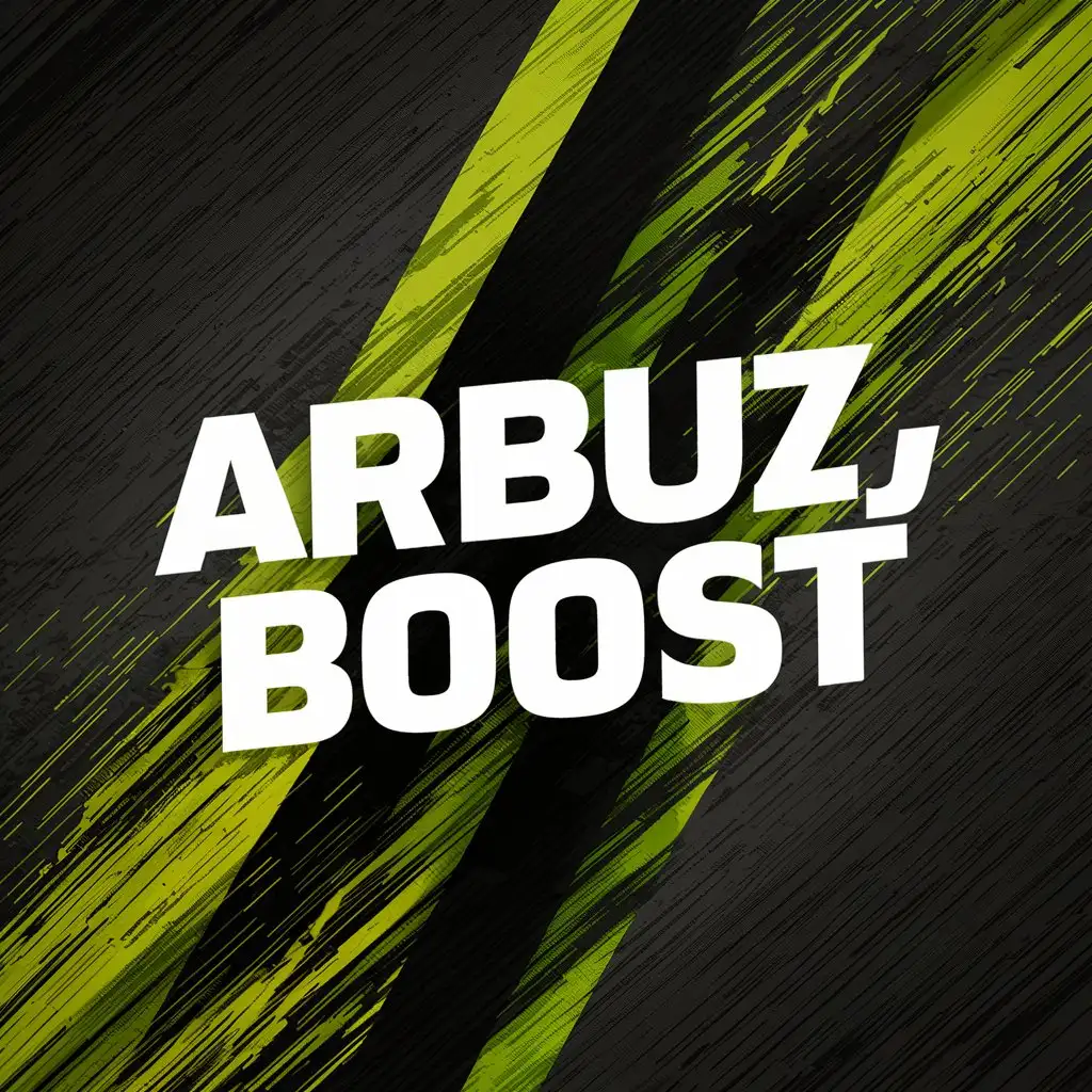 Make an avatar with the text Arbuz_Boost on a Black and Green background