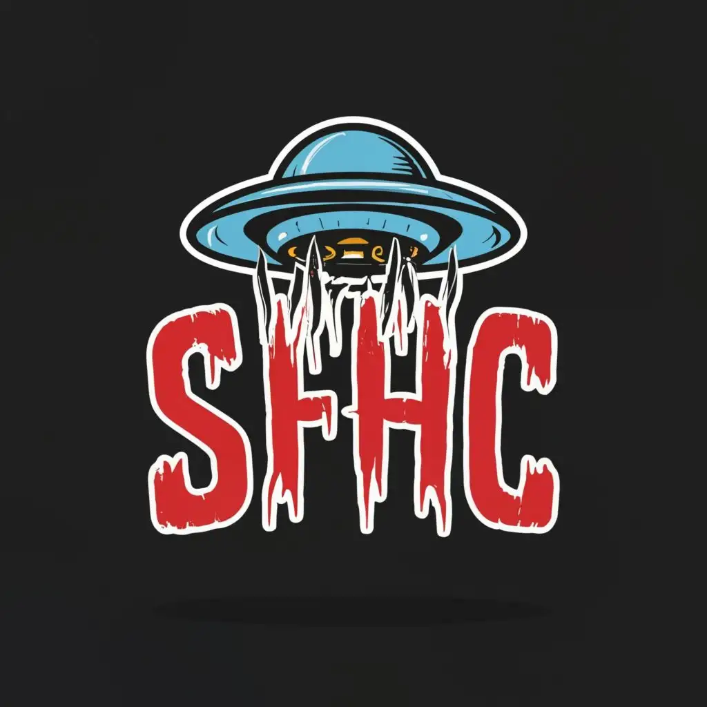 logo, horror ufo, with the text "SFHC", typography, be used in Sports Fitness industry