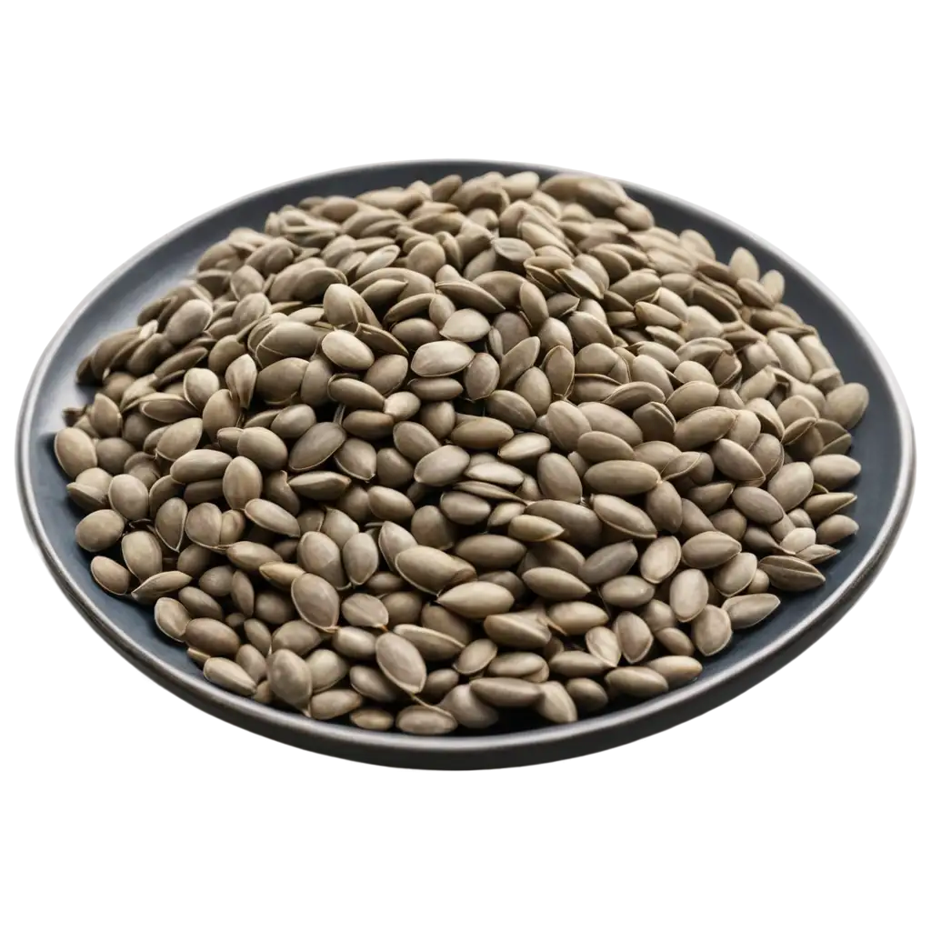 a bunch of seeds on a plate