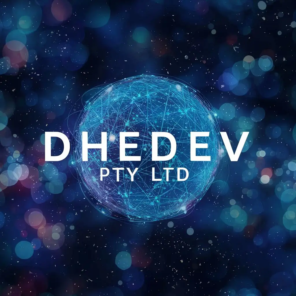 LOGO-Design-for-DHEDEV-pty-ltd-Futuristic-Typography-with-Science-and-Coding-Elements