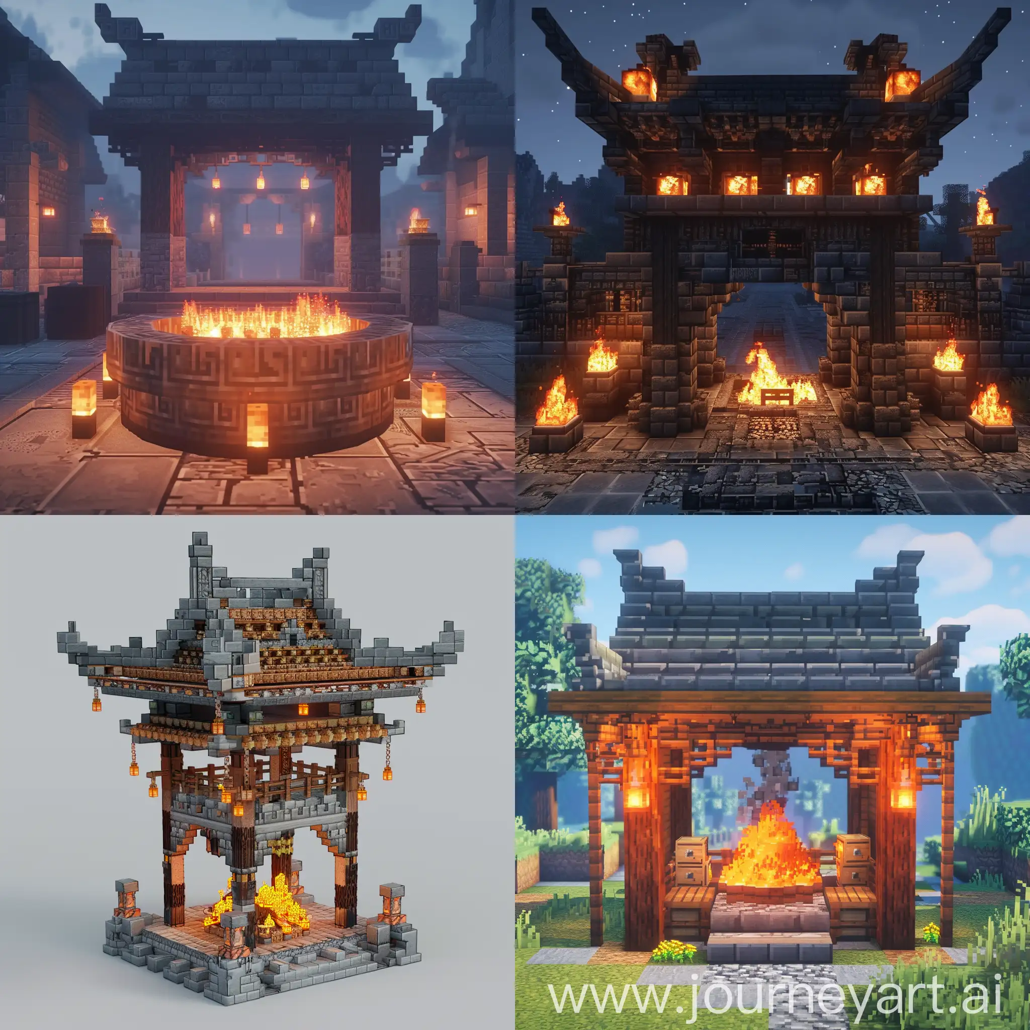 Traditional-Chinese-Minecraft-Furnace-Design