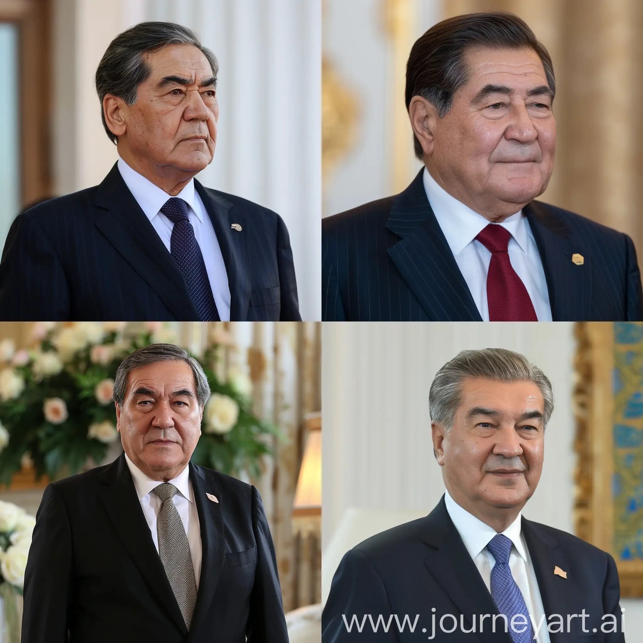 Turkmenistan's president gurbanguly berdimuhamedow is saying "You are welcome Maitrayee".