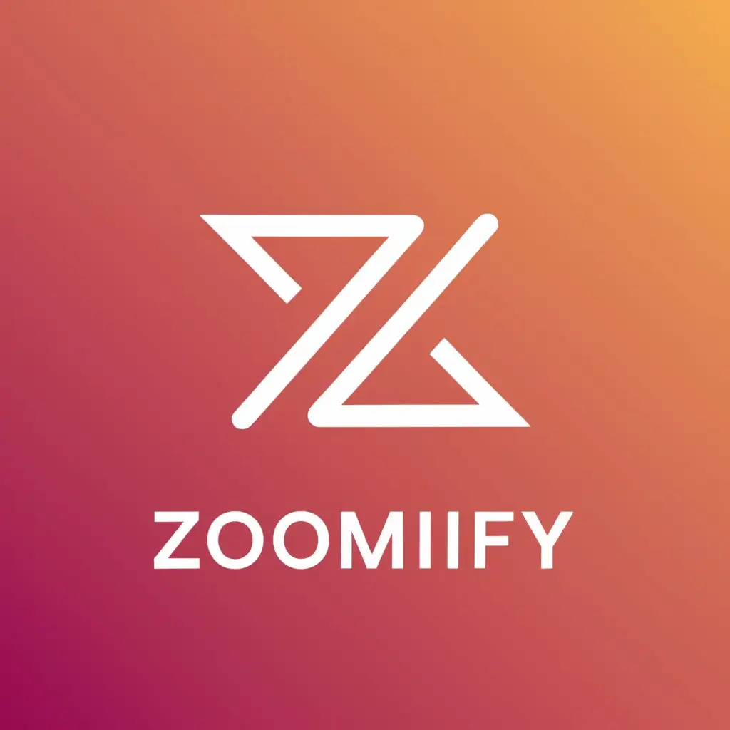 a logo design,with the text "Zoomify", main symbol:Z,Moderate,be used in Education industry,clear background