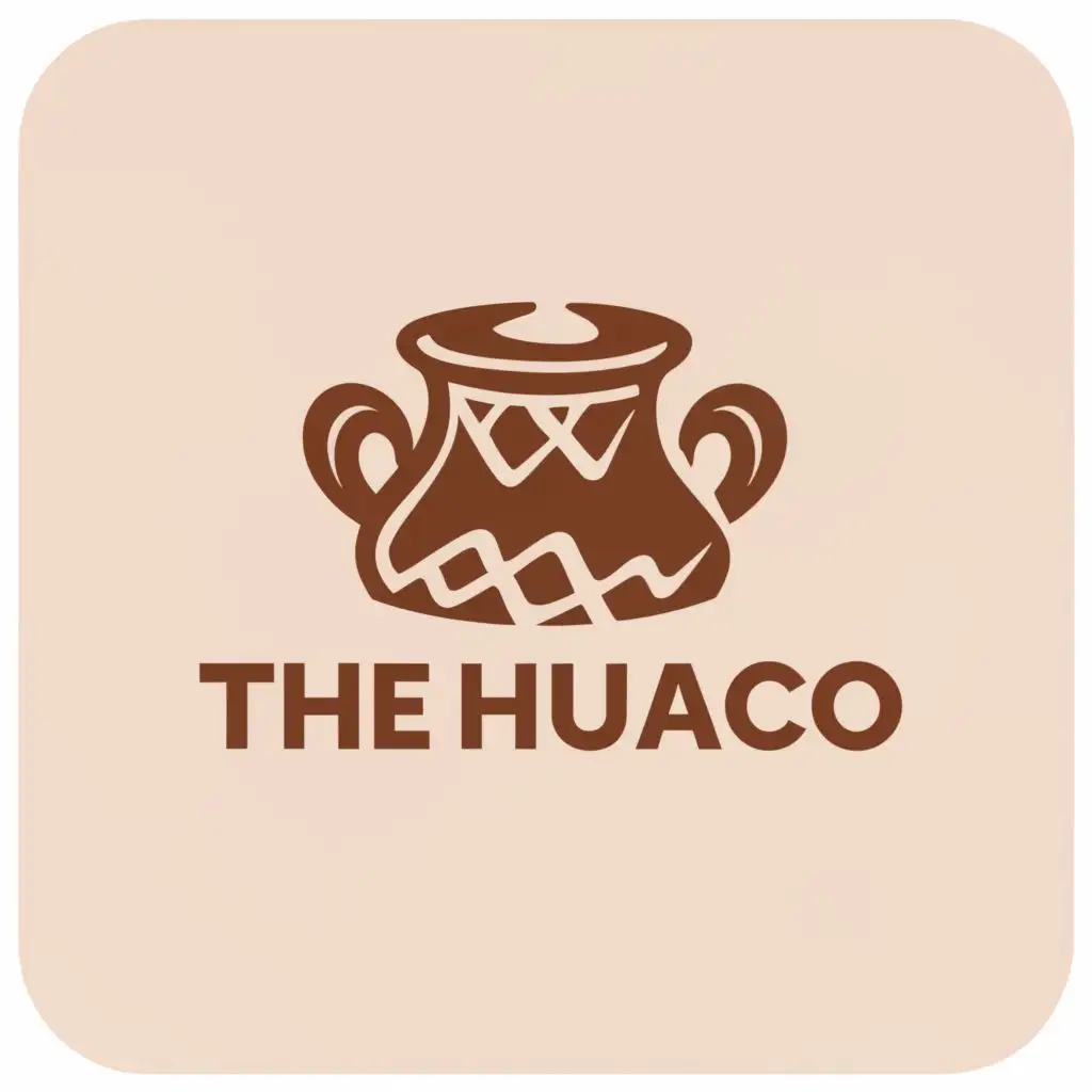 logo, pottery, with the text ""The Huaco"", typography
