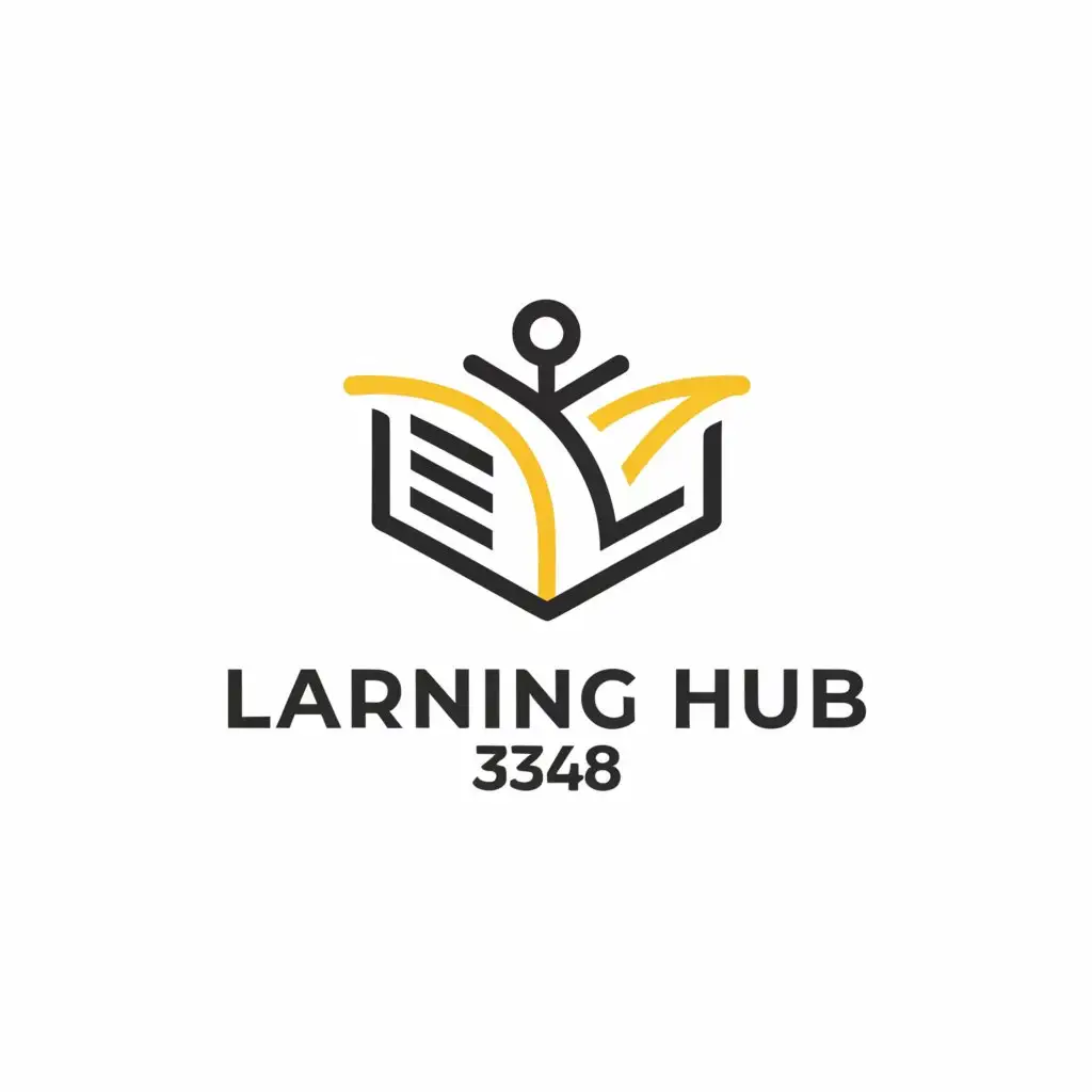 a logo design,with the text 'learning hub 3348', main symbol:Learning,Moderate,clear background