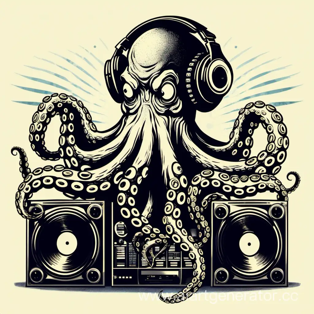 DJ-Octopus-Spinning-Beats-Underwater