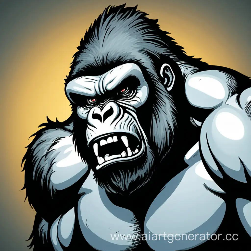 Furious-Gorilla-Roaring-in-Striking-Comic-Style